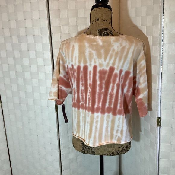 nwt fuda tie dye oversized short sleeve top size small - Picture 6 of 7